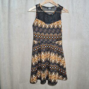 Pine light mesh wome's dress size M mini